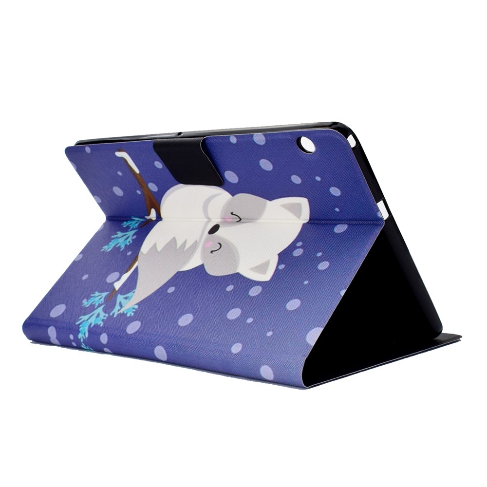 Patterned PU Leather Protector Case with Card Slots for Huawei MediaPad T3 10 - Fox-4