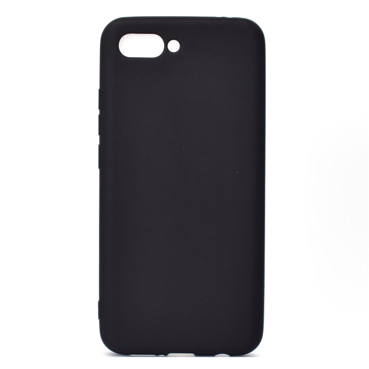 Solid Color Matte Soft TPU Phone Case for Huawei Honor 10 - Black-2