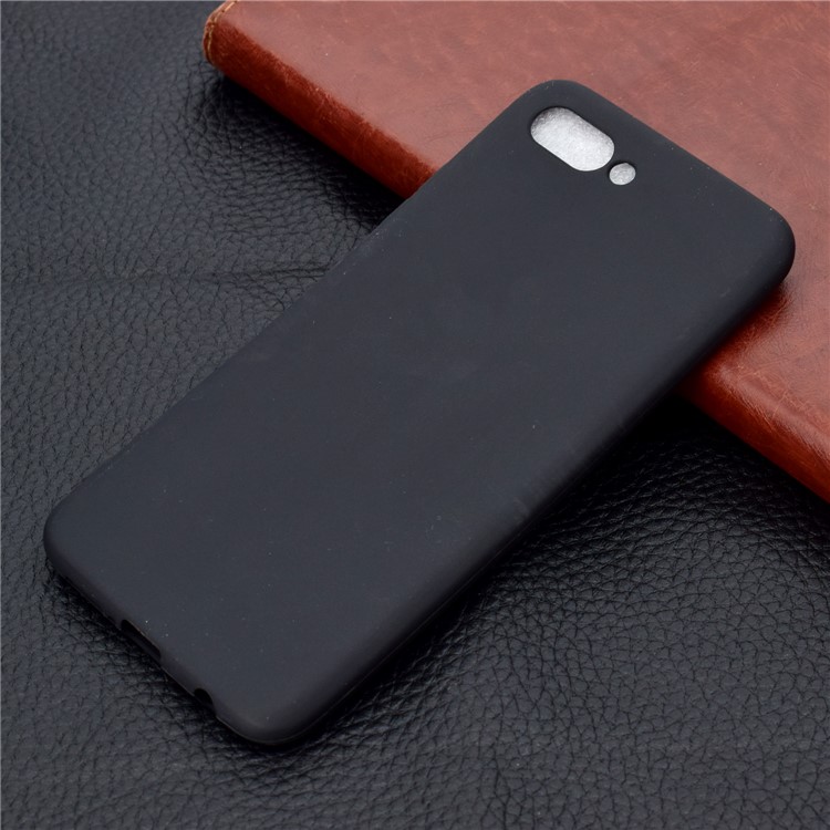 Solid Color Matte Soft TPU Phone Case for Huawei Honor 10 - Black-7