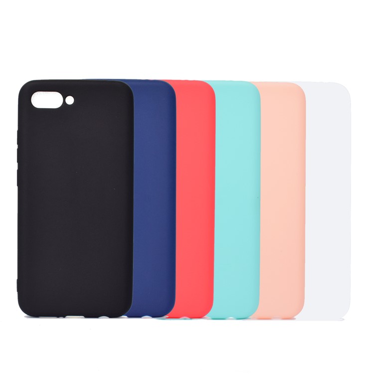 Solid Color Matte Soft TPU Phone Case for Huawei Honor 10 - Black-8