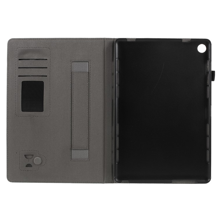 PU Leather Stand Card Holder Case with Hand Strap for Huawei MediaPad M5 10 / M5 10 (Pro) - Black-5