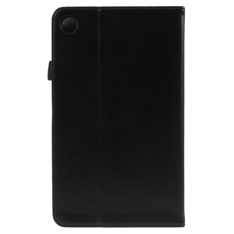 PU Leather Stand Card Slots Case with Hand Strap for Huawei MediaPad M5 8 (8.4-inch) - Black-3