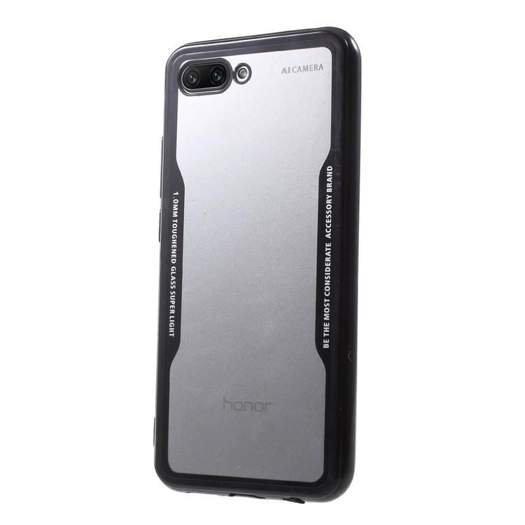 Transparent Acrylic + TPU Hybrid Phone Cover for Huawei Honor 10 - Black-3
