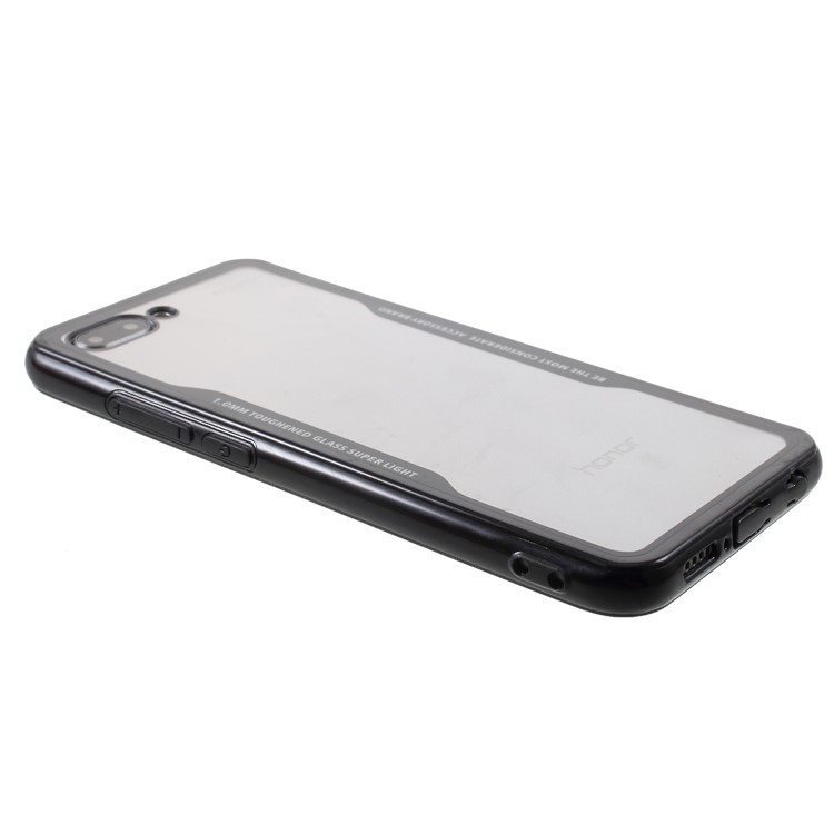 Transparent Acrylic + TPU Hybrid Phone Cover for Huawei Honor 10 - Black-4
