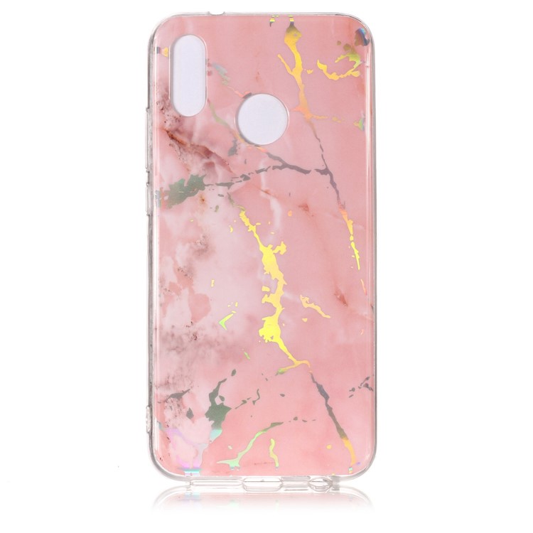 Мраморный Шаблон IMD TPU Мобильный Чехол Для Huawei P20 Lite / Nova 3e - Розовый-2