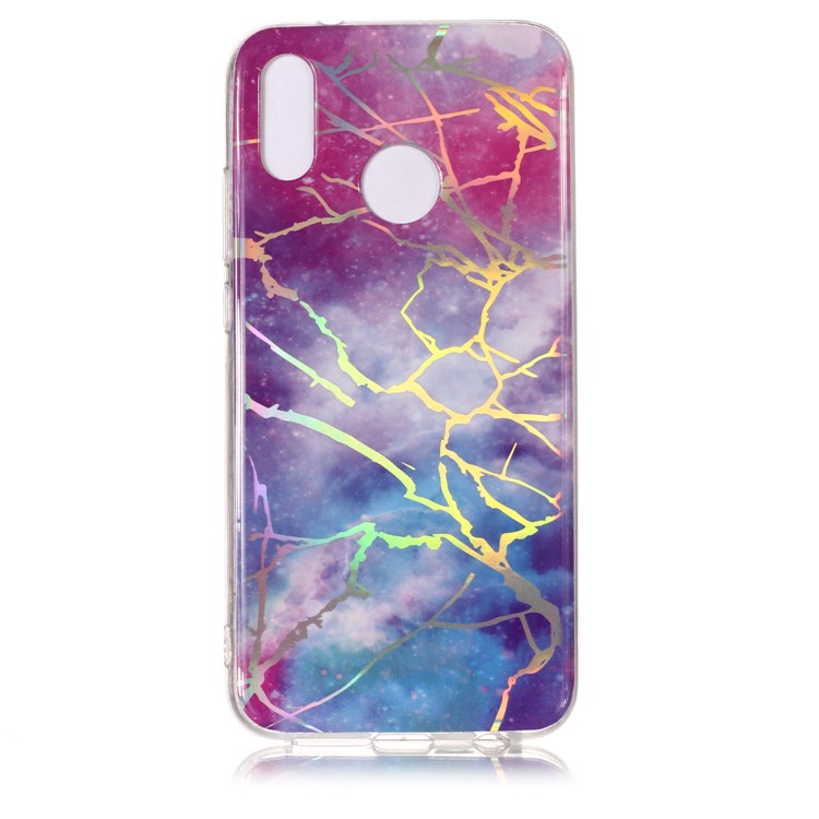 Marmor Muster Überzogen IMD TPU Handy Abdeckung Für Huawei P20 Lite / Nova 3e - Mehrfarbig-2