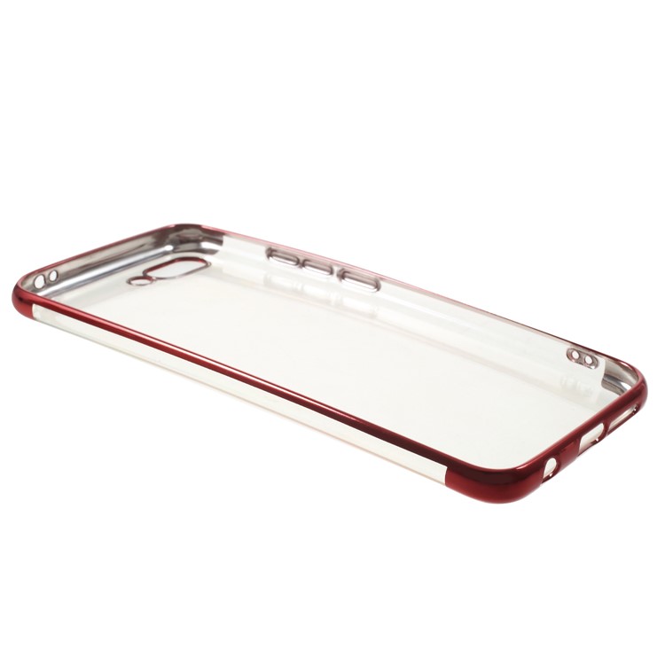 Electroplated Soft TPU Back Case for Huawei Honor 10 - Red-4