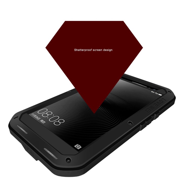LOVE MEI Shockproof Dropproof Dustproof Case for Huawei Mate 8 / Ascend Mate8 - Black-3