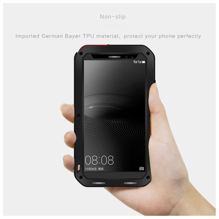 LOVE MEI Shockproof Dropproof Dustproof Case for Huawei Mate 8 / Ascend Mate8 - Black-4