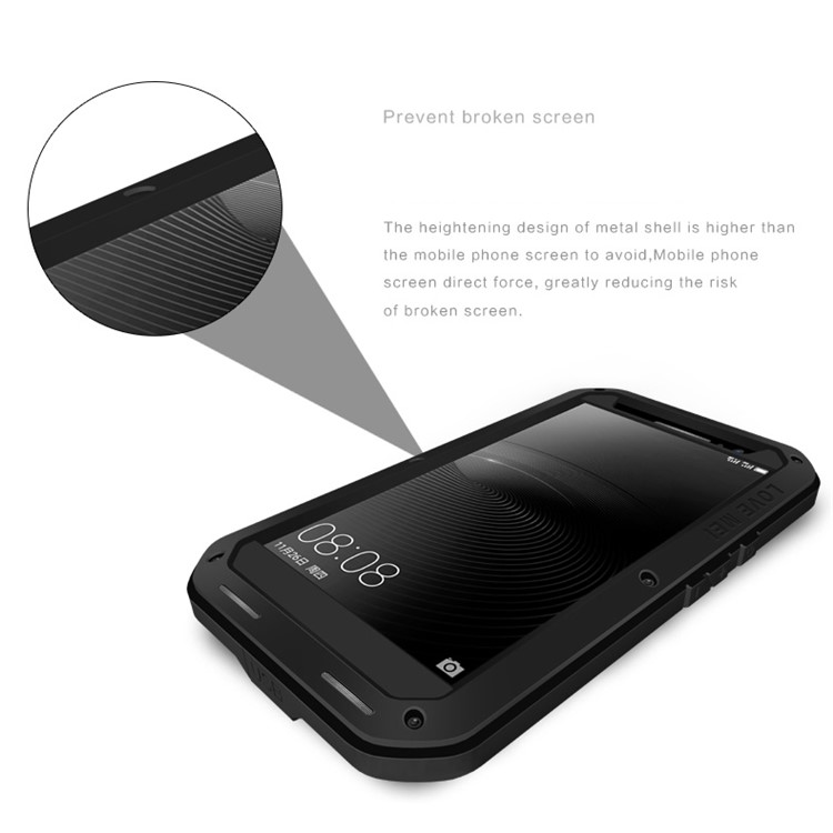 LOVE MEI Shockproof Dropproof Dustproof Case for Huawei Mate 8 / Ascend Mate8 - Black-9