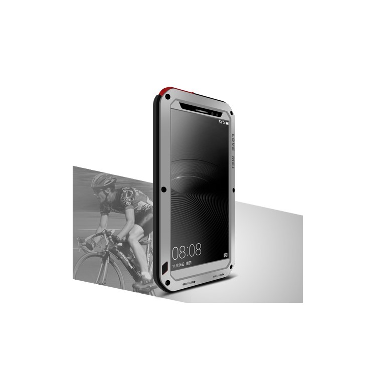 LOVE MEI Shockproof Dropproof Dustproof Shell for Huawei Mate 8 / Ascend Mate8 - Silver-1