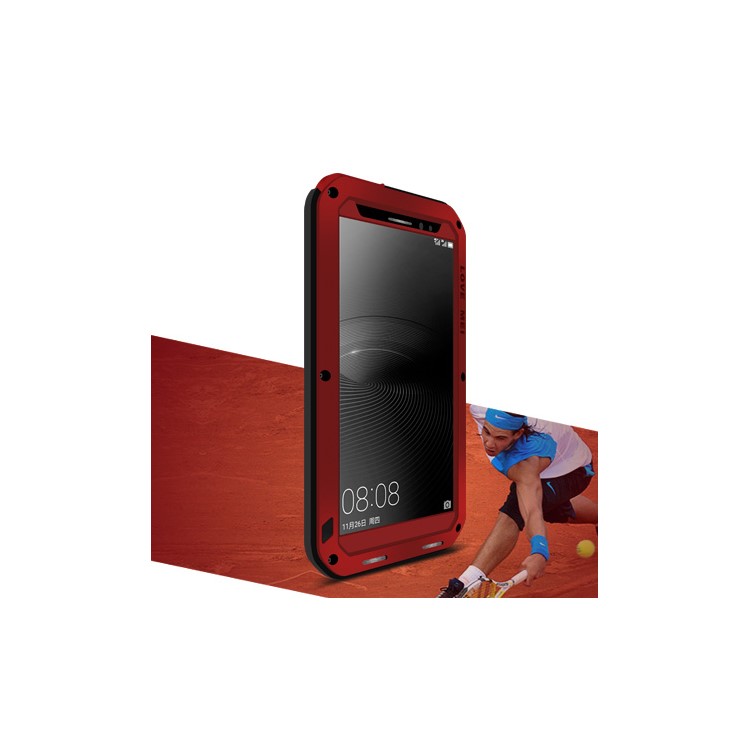 LOVE MEI Shockproof Dropproof Dustproof Case for Huawei Mate 8 / Ascend Mate8 - Red-1