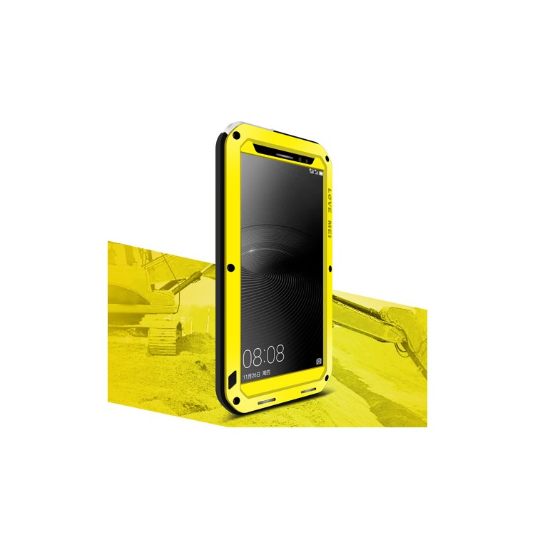 LOVE MEI Shockproof Dropproof Dustproof Case Cover for Huawei Mate 8 / Ascend Mate8 - Yellow-1