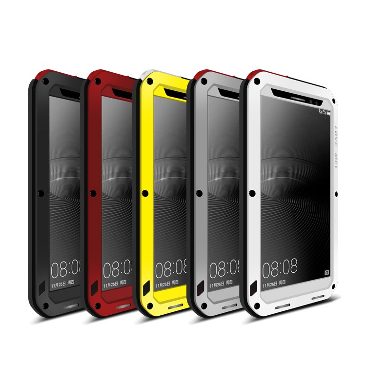 LOVE MEI Shockproof Dropproof Dustproof Case Cover for Huawei Mate 8 / Ascend Mate8 - Yellow-3