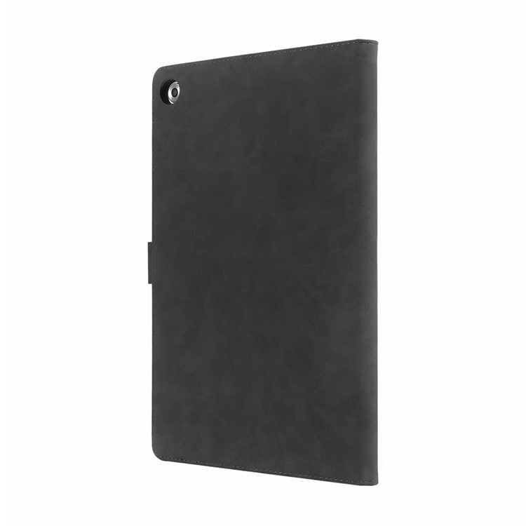 ENKAY Retro Style Matte Finish Smart Card Holders Leather Stand Flip Case for Huawei MediaPad M5 10 / M5 10 (Pro) - Black-3