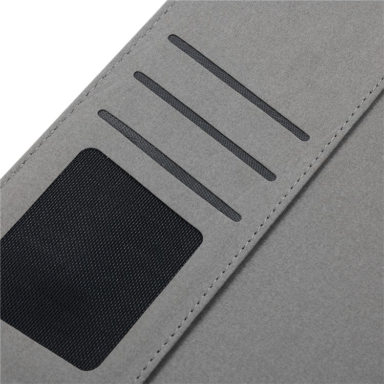 ENKAY Retro Style Matte Finish Smart Card Holders Leather Stand Flip Case for Huawei MediaPad M5 10 / M5 10 (Pro) - Black-6