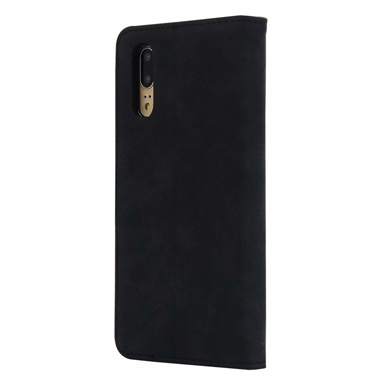 ENKAY Crazy Horse Stand Wallet Leather Mobile Phone Casing for Huawei P20 Pro - Black-3