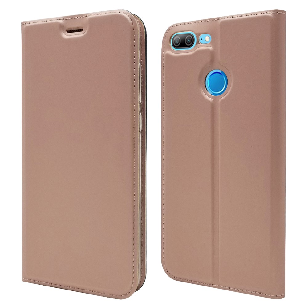 Custodia In Pelle Autoassorbita Con Porta Carte Per Huawei Honor 9 Lite / Honor 9 Youth Edition - Oro Rosa-1