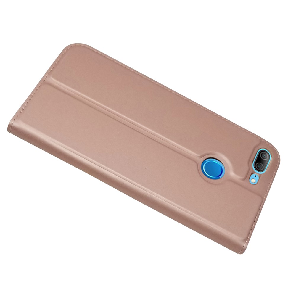 Custodia In Pelle Autoassorbita Con Porta Carte Per Huawei Honor 9 Lite / Honor 9 Youth Edition - Oro Rosa-4