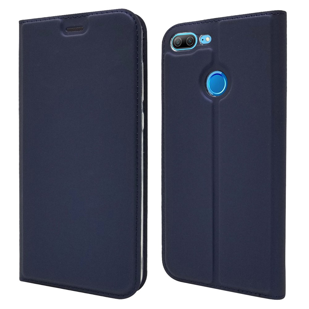 Auto-absorbiert Stand Lederhülle Mit Kartenslot Für Huawei Ehre 9 Lite / Ehre 9 Jugend-Ausgabe - Blau-1