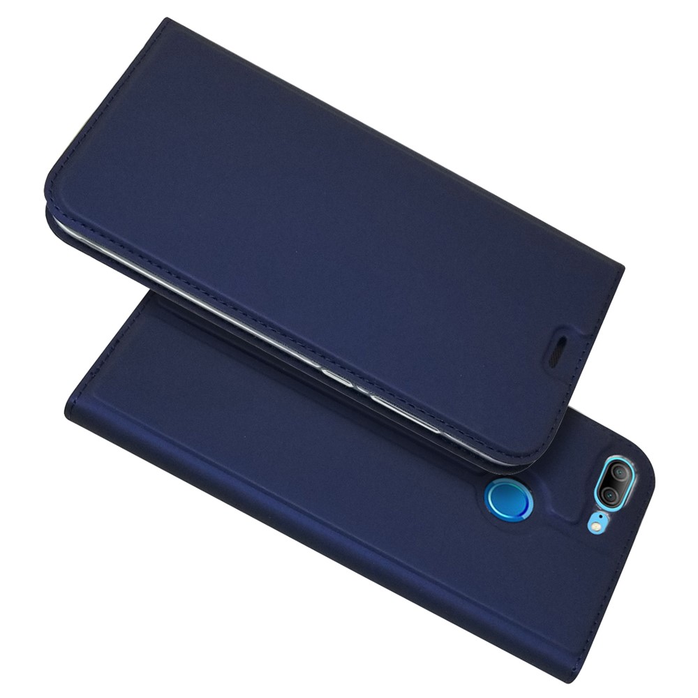 Auto-absorbiert Stand Lederhülle Mit Kartenslot Für Huawei Ehre 9 Lite / Ehre 9 Jugend-Ausgabe - Blau-4