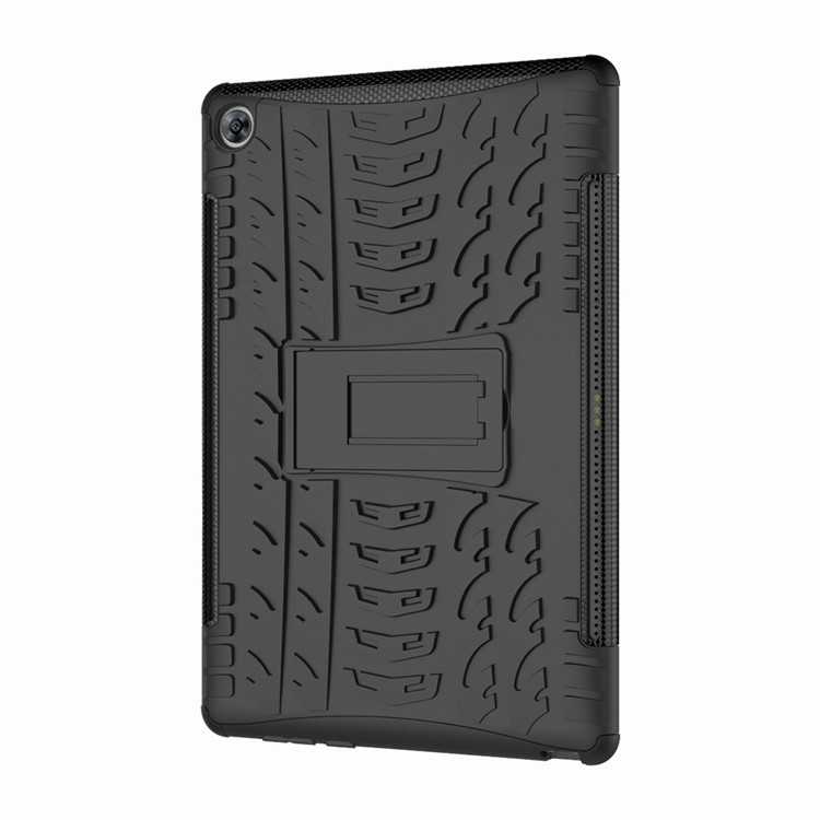 Reifenmuster PC + TPU Hybrid Case Für Huawei Mediapad M5 10 / 10 (pro) - Schwarz-3