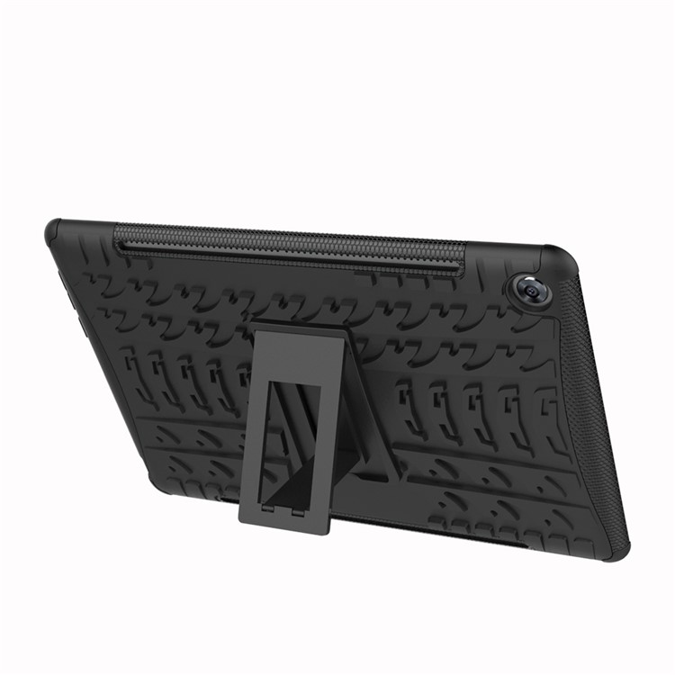 Reifenmuster PC + TPU Hybrid Case Für Huawei Mediapad M5 10 / 10 (pro) - Schwarz-6