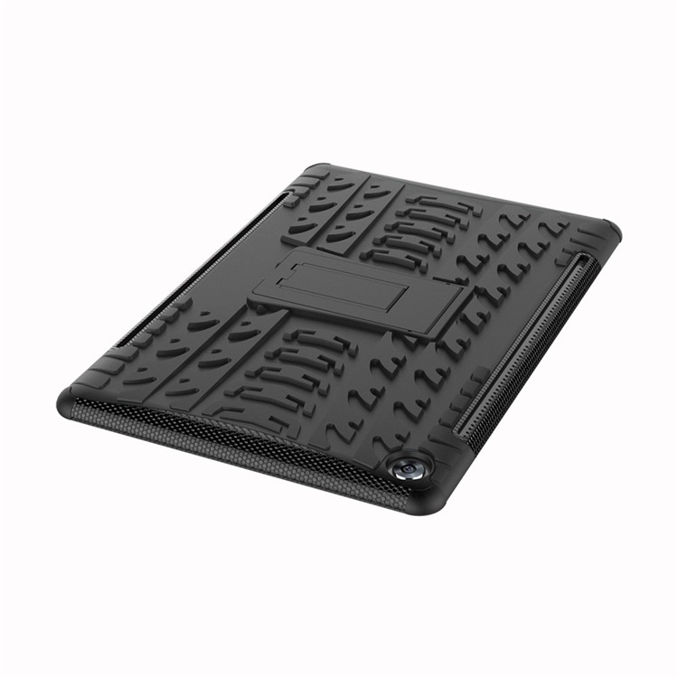 Reifenmuster PC + TPU Hybrid Case Für Huawei Mediapad M5 10 / 10 (pro) - Schwarz-7