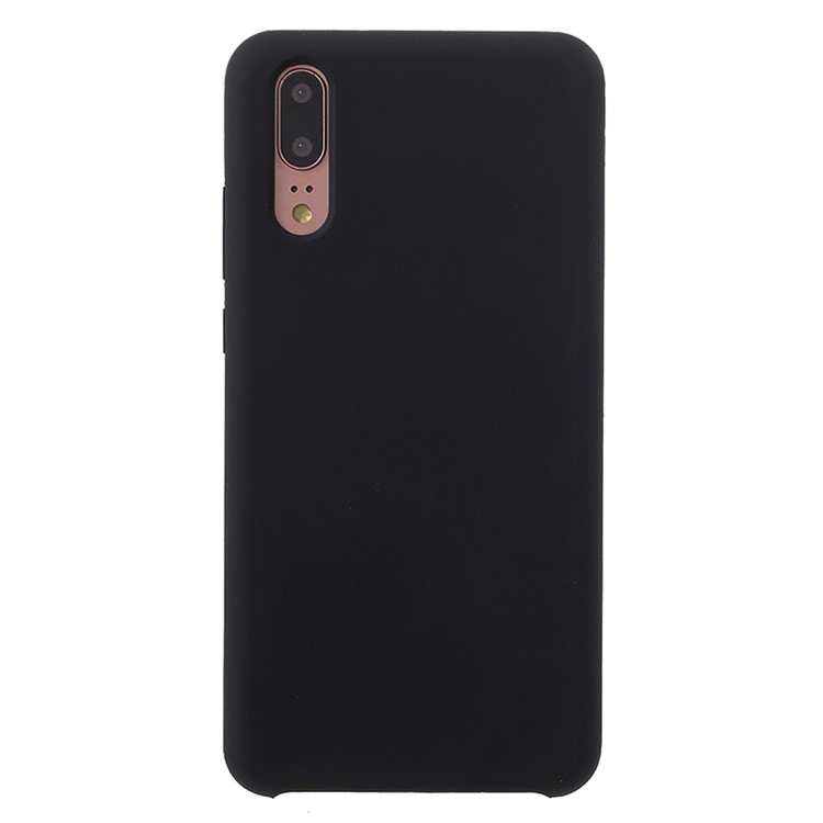 Seidig Weiche Note Feste Silikon-Telefonkasten Für Huawei P20 - Schwarz-2