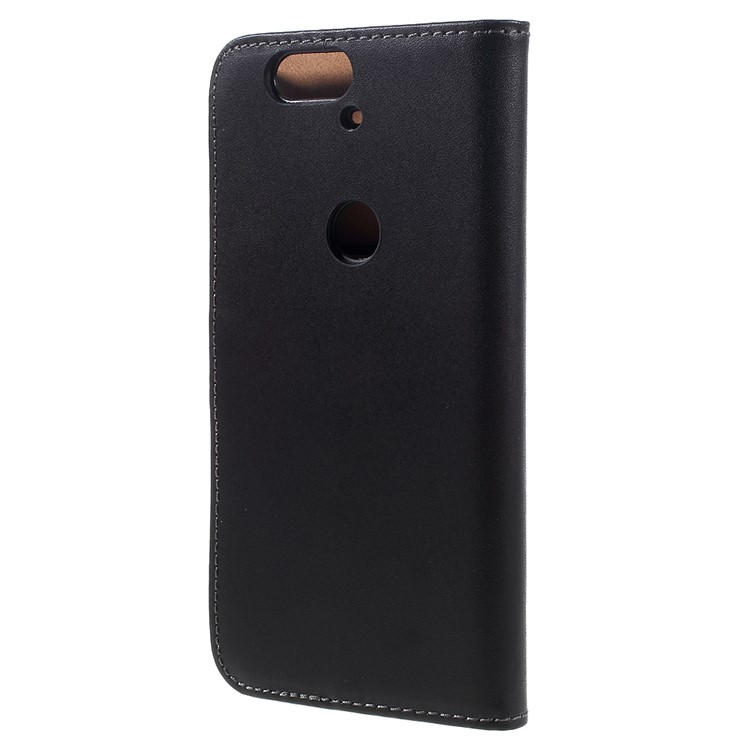 For Huawei Nexus 6P Split Genuine Leather Wallet Case Cover-2