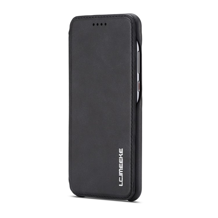 LC.IMEEKE for Huawei P20 Retro Style Leather Card Holder Stand Flip Cover - Black-2