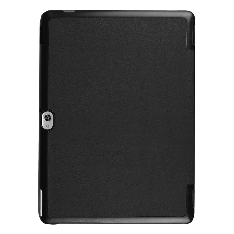 Tri-fold Stand Leather Case for Huawei MediaPad M2 - Black-3