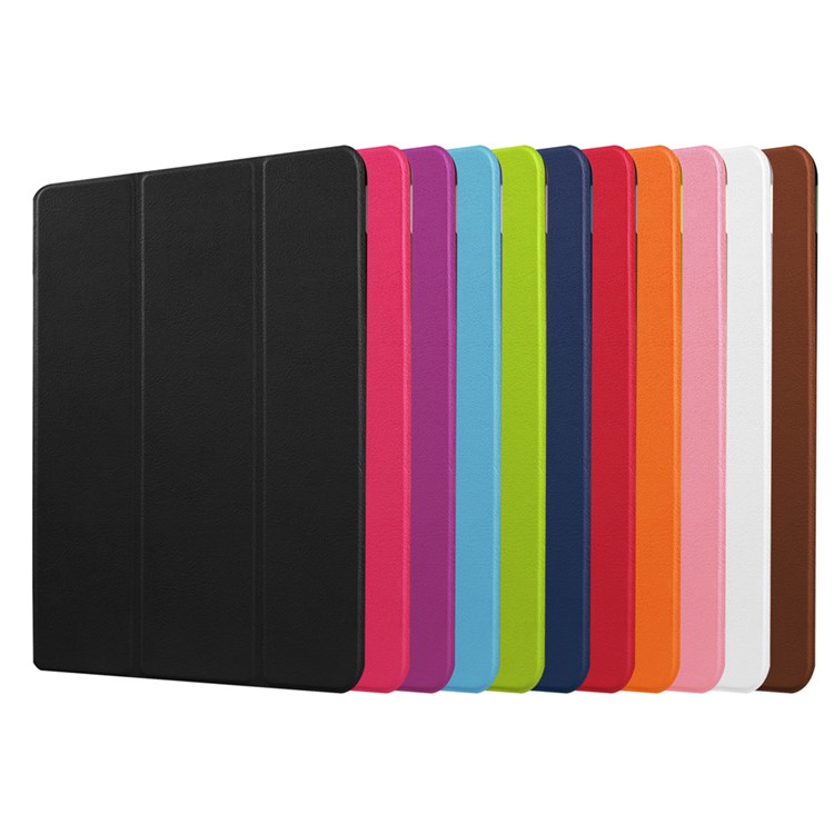 Tri-fold Stand Leather Protective Case for Huawei MediaPad M2 - White-9