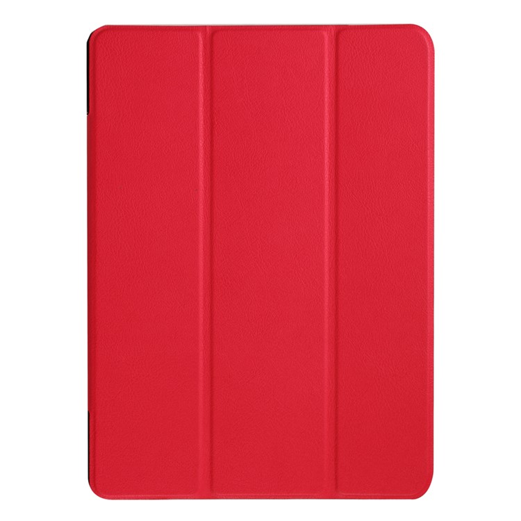 Tri-fold Stand Leather Cover Case for Huawei MediaPad M2 - Red-2