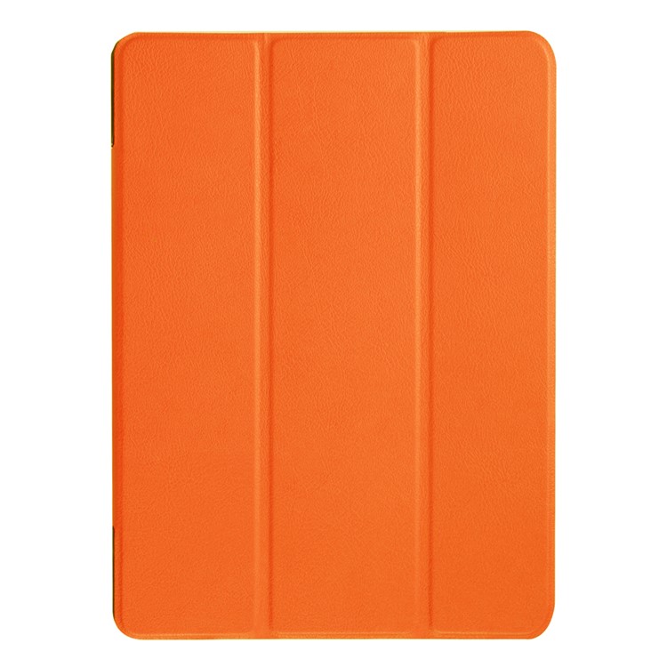 Tri-fold Leather Stand Case for Huawei MediaPad M2 - Orange-2