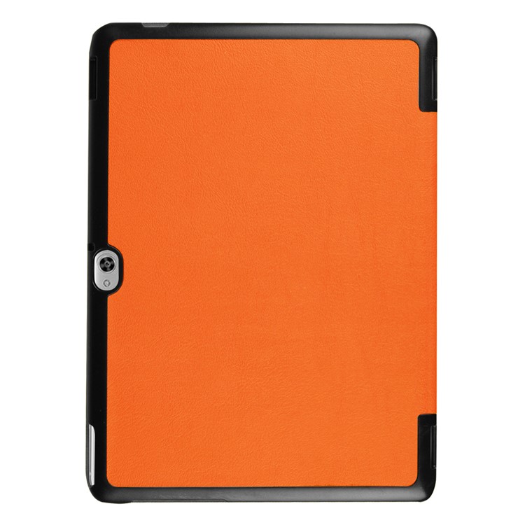 Tri-fold Leather Stand Case for Huawei MediaPad M2 - Orange-3