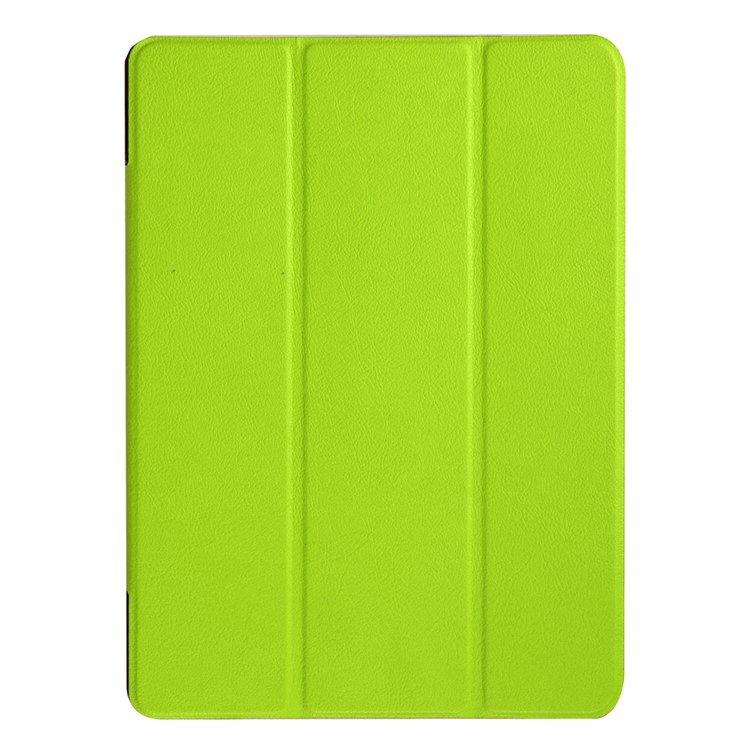 Tri-fold Leather Stand Cover for Huawei MediaPad M2 - Green-2