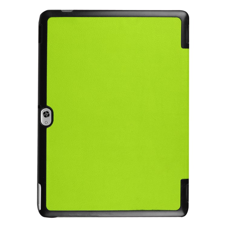 Tri-fold Leather Stand Cover for Huawei MediaPad M2 - Green-3