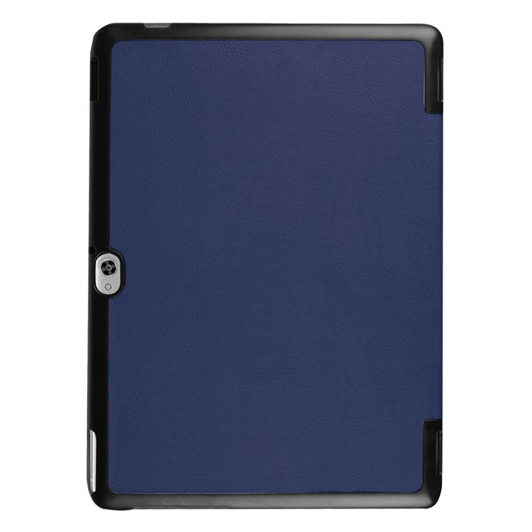 Tri-fold Stand Leather Case for Huawei MediaPad M2 - Dark Blue-3
