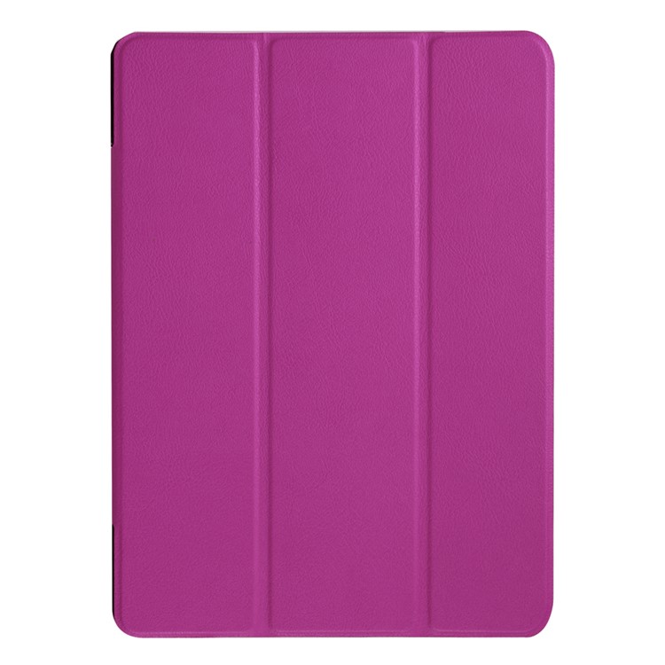 Tri-fold Stand Leather Case for Huawei MediaPad M2 - Purple-2
