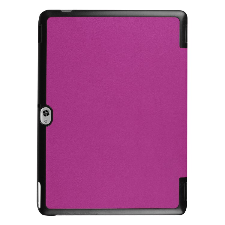 Tri-fold Stand Leather Case for Huawei MediaPad M2 - Purple-3