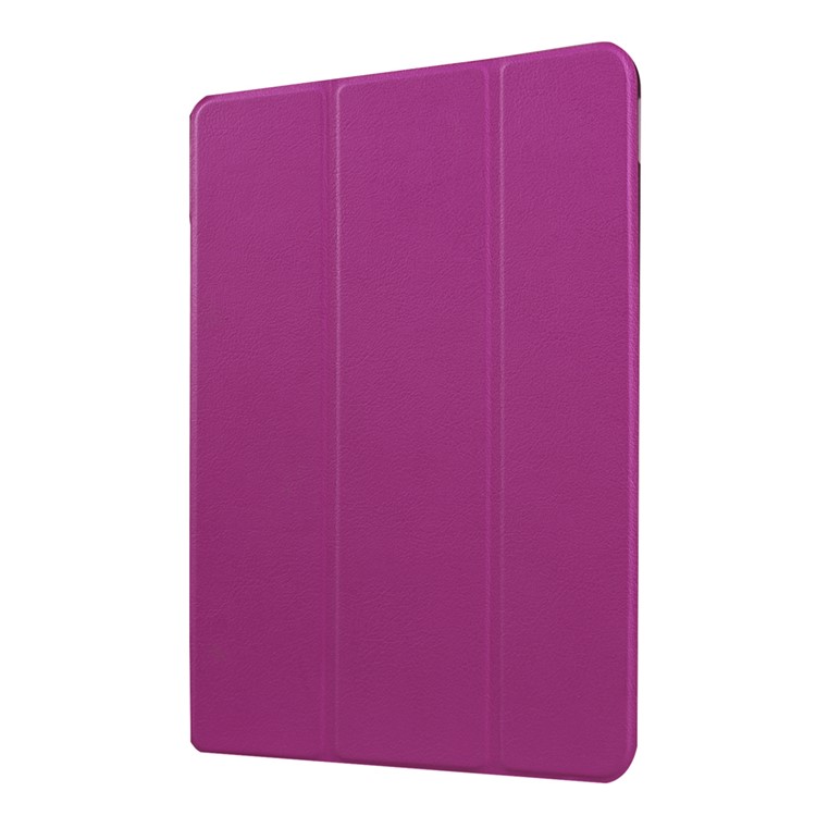 Tri-fold Stand Leather Case for Huawei MediaPad M2 - Purple-4