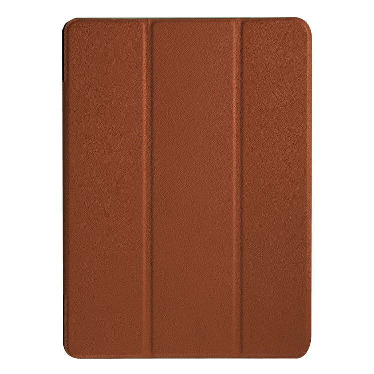 Tri-fold Stand Leather Case for Huawei MediaPad M2 - Brown-2