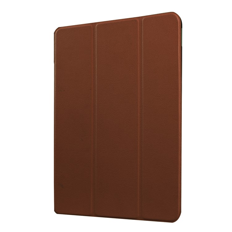 Tri-fold Stand Leather Case for Huawei MediaPad M2 - Brown-4