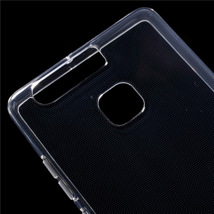 Glossy Soft TPU Case for Huawei P9 - Transparent-3