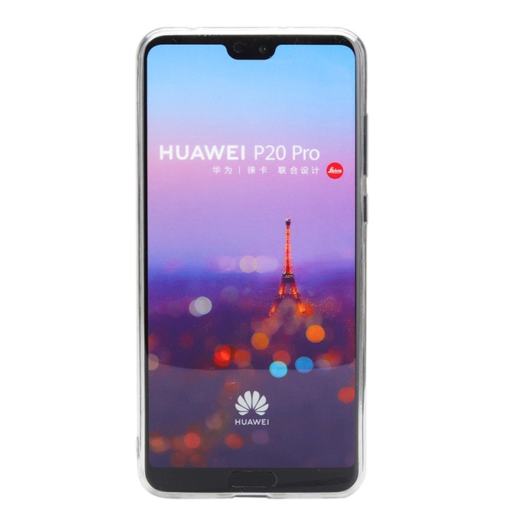 Glittery Powder Dynamic Double-heart Quicksand Epoxy Hybrid Cell Phone Case for Huawei P20 Pro - Rose-7