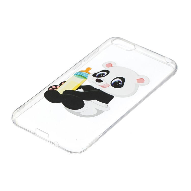 Pattern Printing Soft TPU Shell for Huawei Y5 (2018) / Y5 Prime (2018) / Honor 7s / Play 7 - Panda Holding a Bottle-3