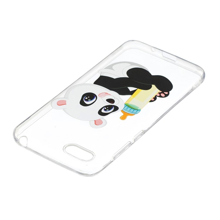 Pattern Printing Soft TPU Shell for Huawei Y5 (2018) / Y5 Prime (2018) / Honor 7s / Play 7 - Panda Holding a Bottle-4