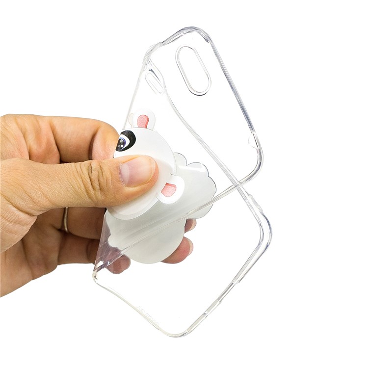 Pattern Printing Soft TPU Shell for Huawei Y5 (2018) / Y5 Prime (2018) / Honor 7s / Play 7 - Panda Holding a Bottle-5