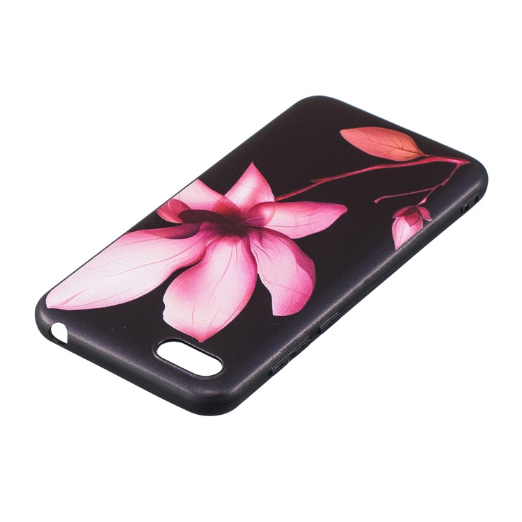 Embossment Patterned TPU Phone Accessory Cover for Huawei Y5 (2018) / Y5 Prime (2018) / Honor 7s / Play 7 - Pink Flower-4